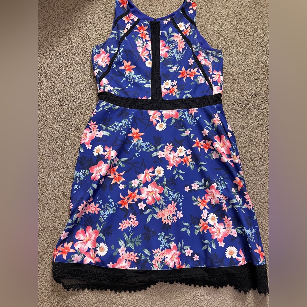 Blue floral Guess dress